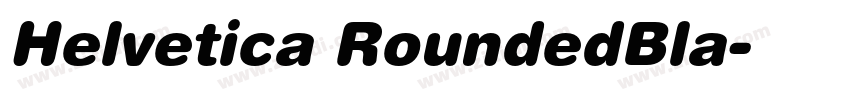 Helvetica RoundedBla字体转换